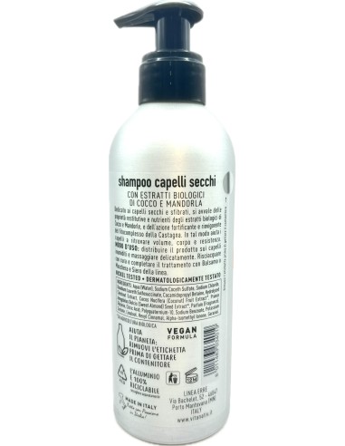 vitanativ professional shampoo 300ml - per capelli secchi: tuttocasashop.it: igiene e cura della persona