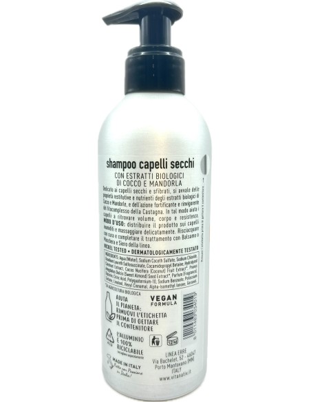 vitanativ professional shampoo 300ml - per capelli secchi: tuttocasashop.it: igiene e cura della persona