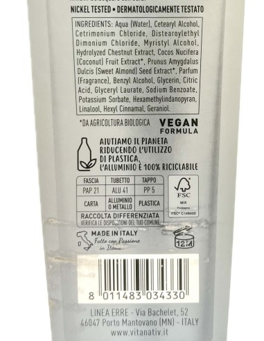 vitanativ professional maschera 150ml - nutriente per capelli secchi: tuttocasashop.it: igiene e cura della persona