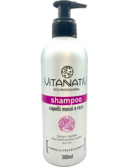 vitanativ professional shampoo 300ml - per capelli mossi e ricci: tuttocasashop.it: igiene e cura della persona