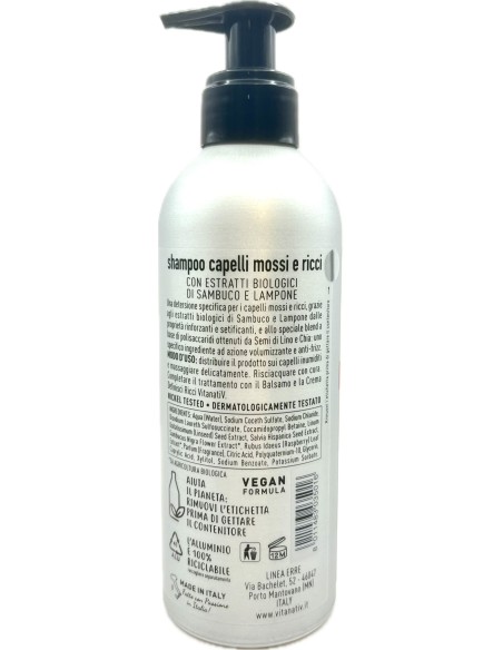vitanativ professional shampoo 300ml - per capelli mossi e ricci: tuttocasashop.it: igiene e cura della persona