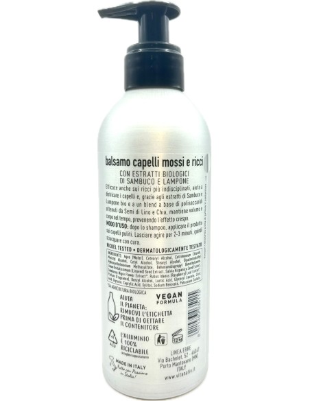 vitanativ professional balsamo 300ml - per capelli mossi e ricci: tuttocasashop.it: igiene e cura della persona
