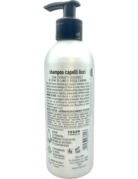 vitanativ professional shampoo 300ml - per capelli lisci: tuttocasashop.it: igiene e cura della persona