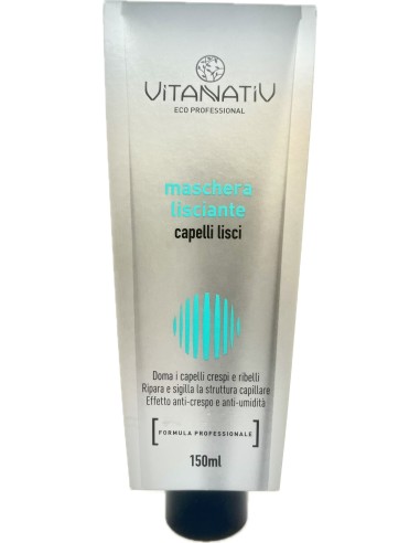 vitanativ professional maschera 150ml - per capelli lisci - lisciante: tuttocasashop.it: igiene e cura della persona