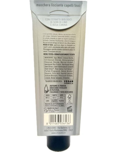 vitanativ professional maschera 150ml - per capelli lisci - lisciante: tuttocasashop.it: igiene e cura della persona