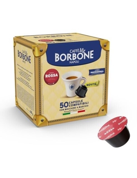 borbone miscela rossa - caffe' 50 capsule - compatibili nescafe' dolce gusto: tuttocasashop.it: altro - bazar