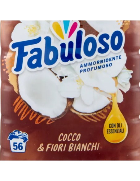 fabuloso ammorbidente per bucato - 56 lavaggi 1250ml - cocco: tuttocasashop.it: prodotti per bucato e tessuti