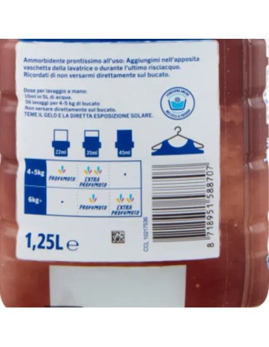 fabuloso ammorbidente per bucato - 56 lavaggi 1250ml - cocco: tuttocasashop.it: prodotti per bucato e tessuti