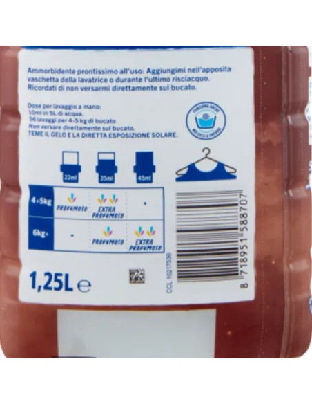 fabuloso ammorbidente per bucato - 56 lavaggi 1250ml - cocco: tuttocasashop.it: prodotti per bucato e tessuti