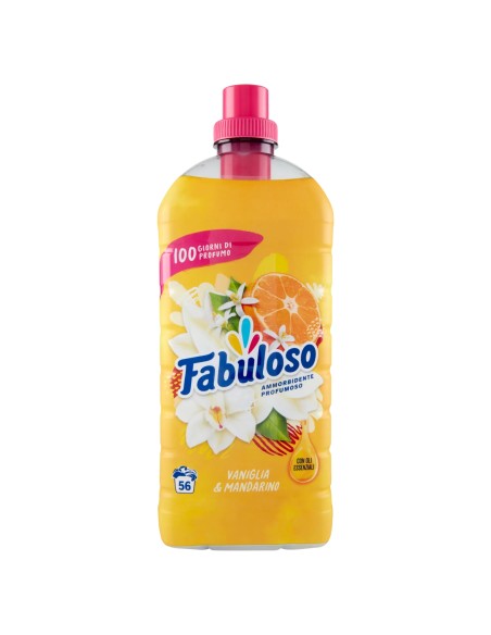 fabuloso ammorbidente per bucato - 56 lavaggi 1250ml - mandarino: tuttocasashop.it: prodotti per bucato e tessuti