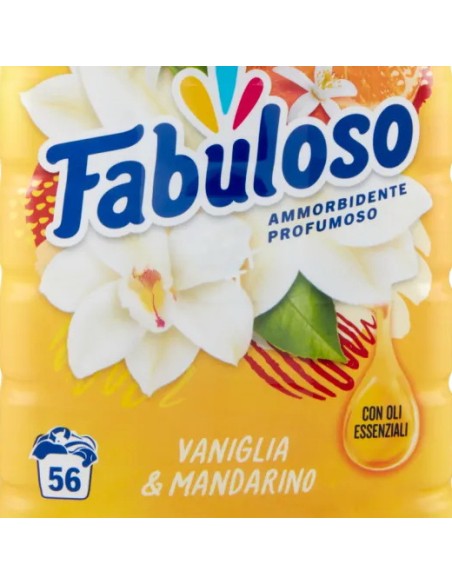 fabuloso ammorbidente per bucato - 56 lavaggi 1250ml - mandarino: tuttocasashop.it: prodotti per bucato e tessuti