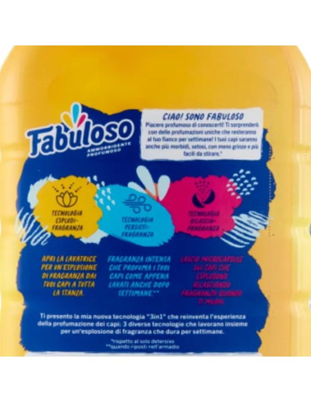 fabuloso ammorbidente per bucato - 56 lavaggi 1250ml - mandarino: tuttocasashop.it: prodotti per bucato e tessuti