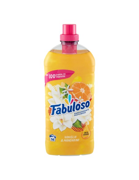 fabuloso ammorbidente per bucato - 56 lavaggi 1250ml - mandarino: tuttocasashop.it: prodotti per bucato e tessuti