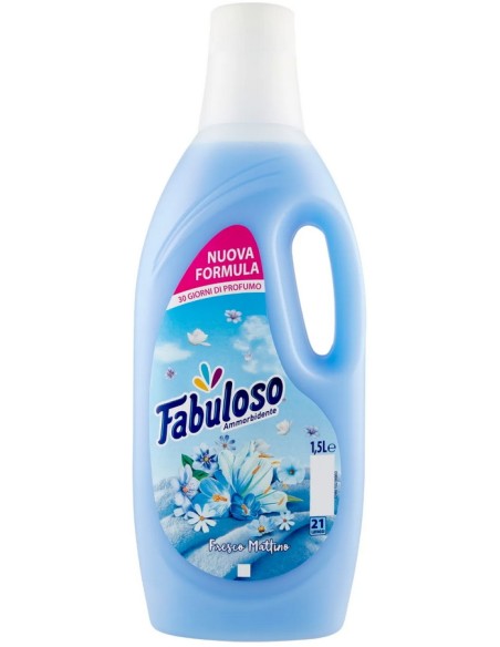 fabuloso ammorbidente 1500ml - 21 lavaggi - fresco mattino: tuttocasashop.it: prodotti per bucato e tessuti