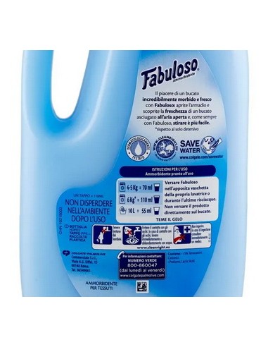 fabuloso ammorbidente 1500ml - 21 lavaggi - fresco mattino: tuttocasashop.it: prodotti per bucato e tessuti