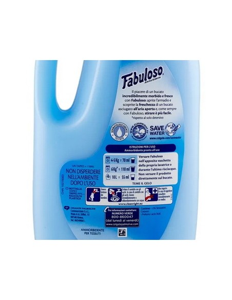 fabuloso ammorbidente 1500ml - 21 lavaggi - fresco mattino: tuttocasashop.it: prodotti per bucato e tessuti