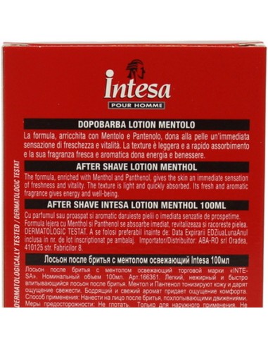 intesa pour homme after shave lozione dopobarba 100ml - rinfrescante: tuttocasashop.it: igiene e cura della persona