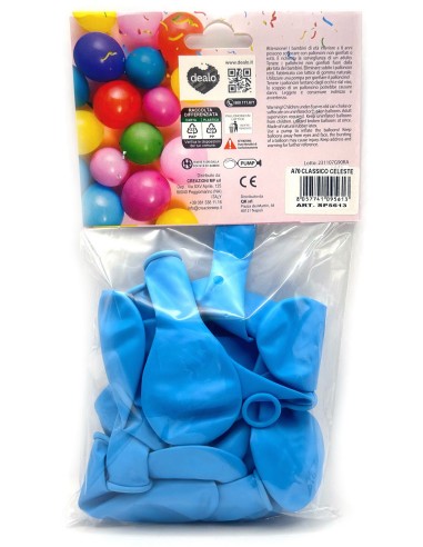dealo 25 palloncini grandi gonfiabili - azzurri: tuttocasashop.it: carta & monouso