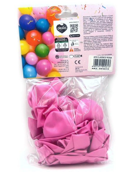 dealo 25 palloncini grandi gonfiabili - rosa: tuttocasashop.it: carta & monouso