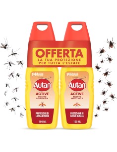 autan insetto repellente vapo 100ml - active - 2 pezzi - protezione attiva: tuttocasashop.it: igiene e cura della persona