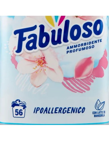 fabuloso ammorbidente per bucato - 56 lavaggi 1250ml - ipoallergenico: tuttocasashop.it: prodotti per bucato e tessuti