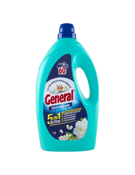 general detersivo lavatrice liquido 60 lavaggi 2400ml - universale: tuttocasashop.it: prodotti per bucato e tessuti