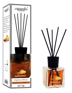 camomilla essenza profumo ambiente con bastoncini 500ml - arancia & cannella: tuttocasashop.it: pulizia e cura della casa