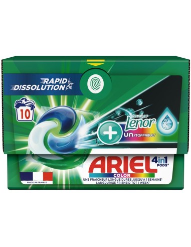 ariel pods detersivo lavatrice in caps - 10 pezzi - color: tuttocasashop.it: prodotti per bucato e tessuti