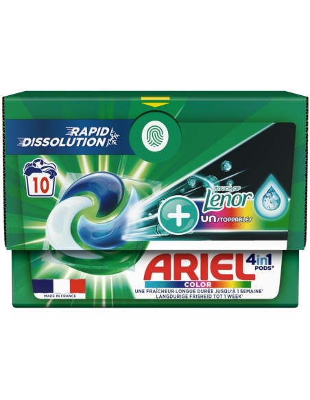 ariel pods detersivo lavatrice in caps - 10 pezzi - color: tuttocasashop.it: prodotti per bucato e tessuti