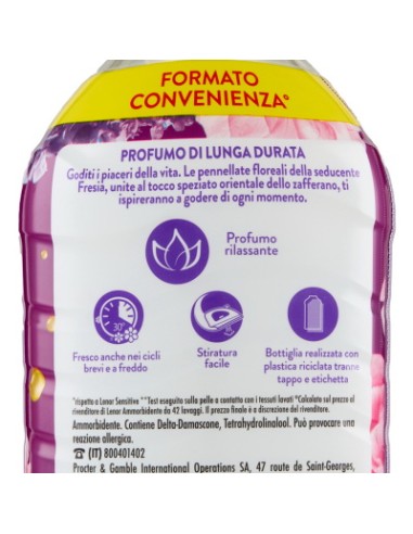lenor ammorbidente concentrato 87 lavaggi 1827ml - ametista: tuttocasashop.it: prodotti per bucato e tessuti