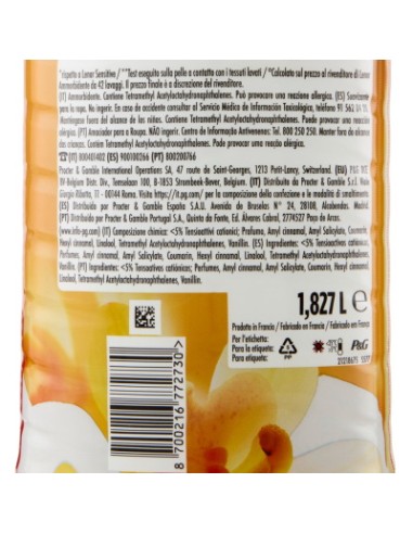 lenor ammorbidente concentrato 87 lavaggi 1827ml - oro & fiori: tuttocasashop.it: prodotti per bucato e tessuti