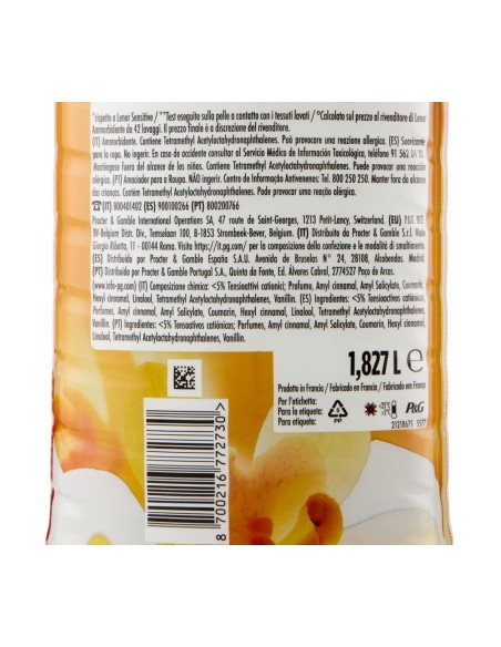 lenor ammorbidente concentrato 87 lavaggi 1827ml - oro & fiori: tuttocasashop.it: prodotti per bucato e tessuti