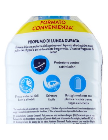 lenor ammorbidente concentrato 87 lavaggi 1827ml - primavera: tuttocasashop.it: prodotti per bucato e tessuti