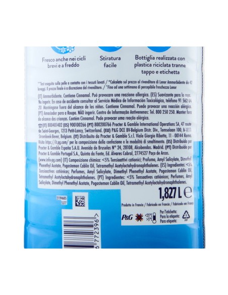 lenor ammorbidente concentrato 87 lavaggi 1827ml - primavera: tuttocasashop.it: prodotti per bucato e tessuti