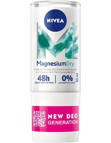 nivea deodorante roll-on 50ml - magnesium dry: tuttocasashop.it: igiene e cura della persona