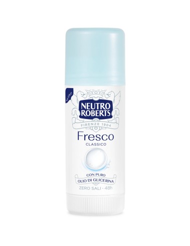 neutro roberts deodorante stick 40ml - fresco - classico: tuttocasashop.it: igiene e cura della persona