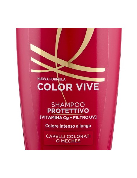 elvive l'oreal shampoo 300ml - color vive - per capelli colorati o meches: tuttocasashop.it: igiene e cura della persona