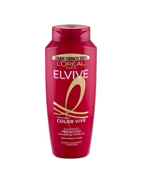 elvive l'oreal shampoo 300ml - color vive - per capelli colorati o meches: tuttocasashop.it: igiene e cura della persona