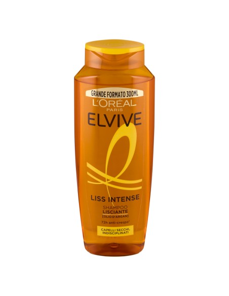 elvive l'oreal shampoo 300ml - liss intense - lisciante per capelli secchi: tuttocasashop.it: igiene e cura della persona