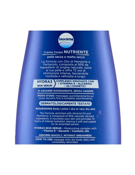 leocrema body crema fluida corpo 400ml - nutriente: tuttocasashop.it: igiene e cura della persona