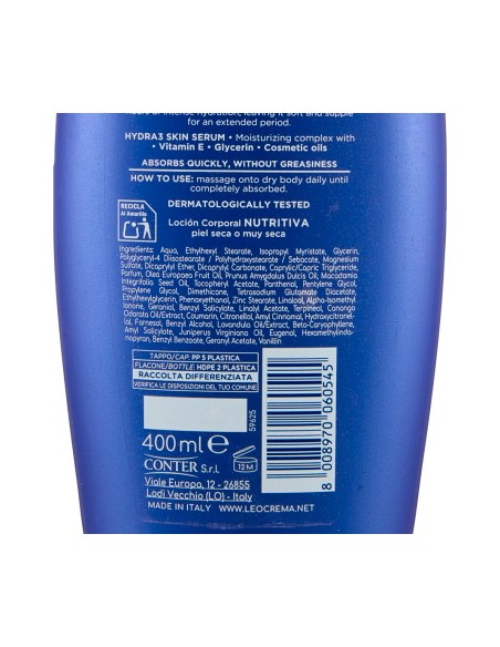 leocrema body crema fluida corpo 400ml - nutriente: tuttocasashop.it: igiene e cura della persona