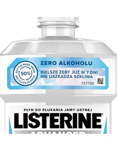 listerine collutorio per igiene orale - 500ml - advanced white: tuttocasashop.it: igiene e cura della persona