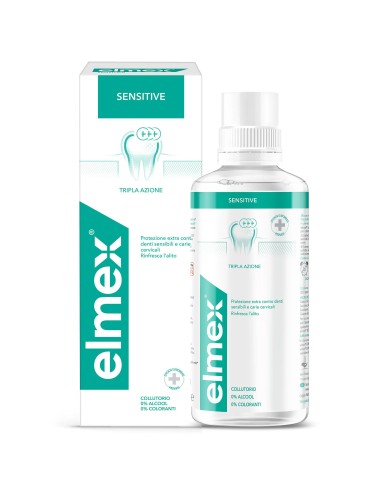 elmex collutorio per igiene orale - 400ml - sensitive: tuttocasashop.it: igiene e cura della persona