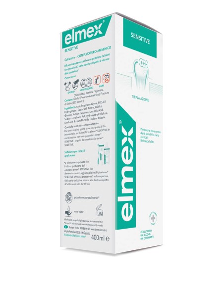 elmex collutorio per igiene orale - 400ml - sensitive: tuttocasashop.it: igiene e cura della persona