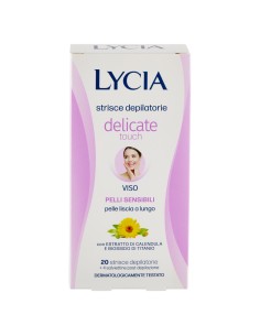 lycia 20 strisce depilatorie viso + 4 salviettine per pelli sensibili: tuttocasashop.it: igiene e cura della persona