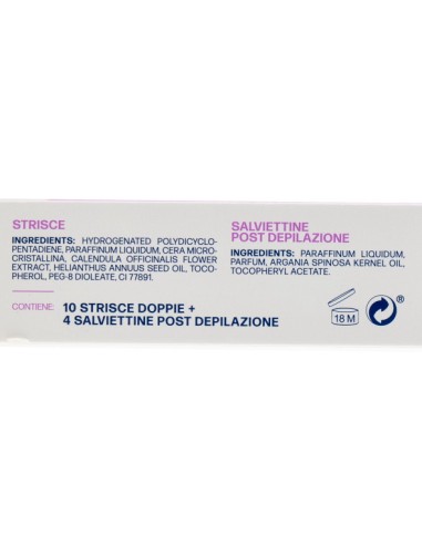lycia 20 strisce depilatorie viso + 4 salviettine per pelli sensibili: tuttocasashop.it: igiene e cura della persona
