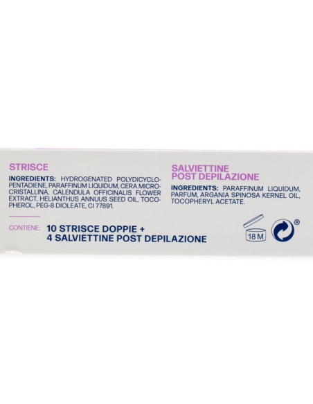 lycia 20 strisce depilatorie viso + 4 salviettine per pelli sensibili: tuttocasashop.it: igiene e cura della persona