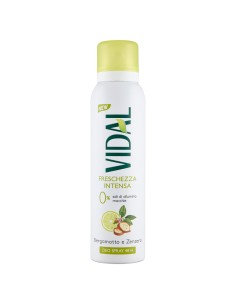 vidal deodorante spray - 150ml - freschezza intesa - bergamotto e zenzero: tuttocasashop.it: igiene e cura della persona