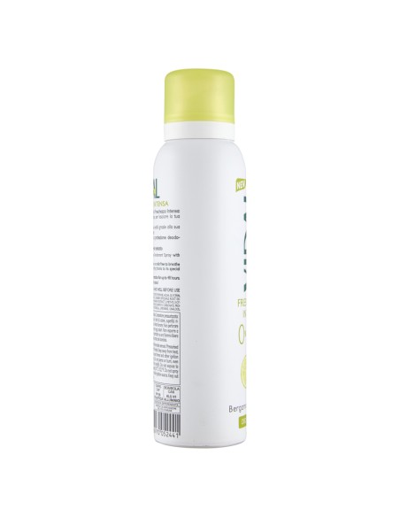 vidal deodorante spray - 150ml - freschezza intesa - bergamotto e zenzero: tuttocasashop.it: igiene e cura della persona