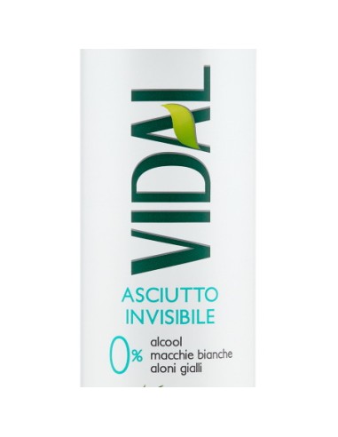 vidal deodorante spray - 150ml - asciutto invisibile - muschio bianco: tuttocasashop.it: igiene e cura della persona